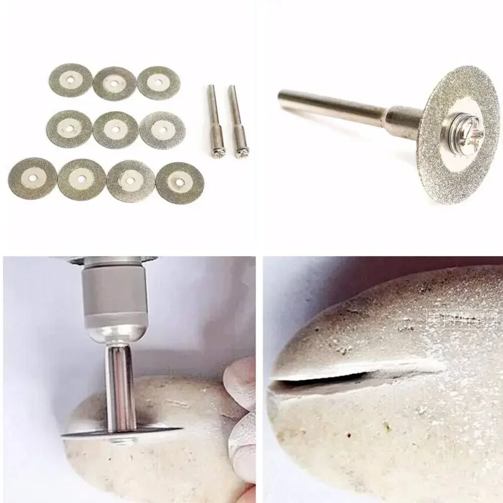 10pcs Diamond Cutting 20-30mm Discs Cut Off Blade Drill For Dremel Rotary Tool Abrasive Disc Dremel Accessories Disco De Corte