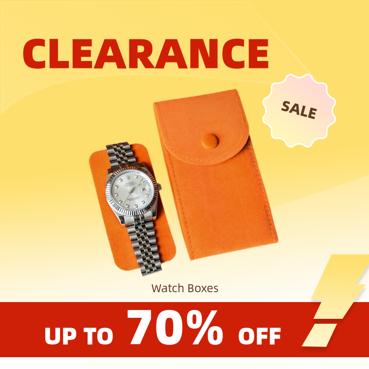 Clearance_IBBETON Bolsa organizadora para relojes, accesorios para relojes, bolsa de regalo antipolvo, bolsas de franela y cuero, almacenamiento de relojes de viaje, Gif
