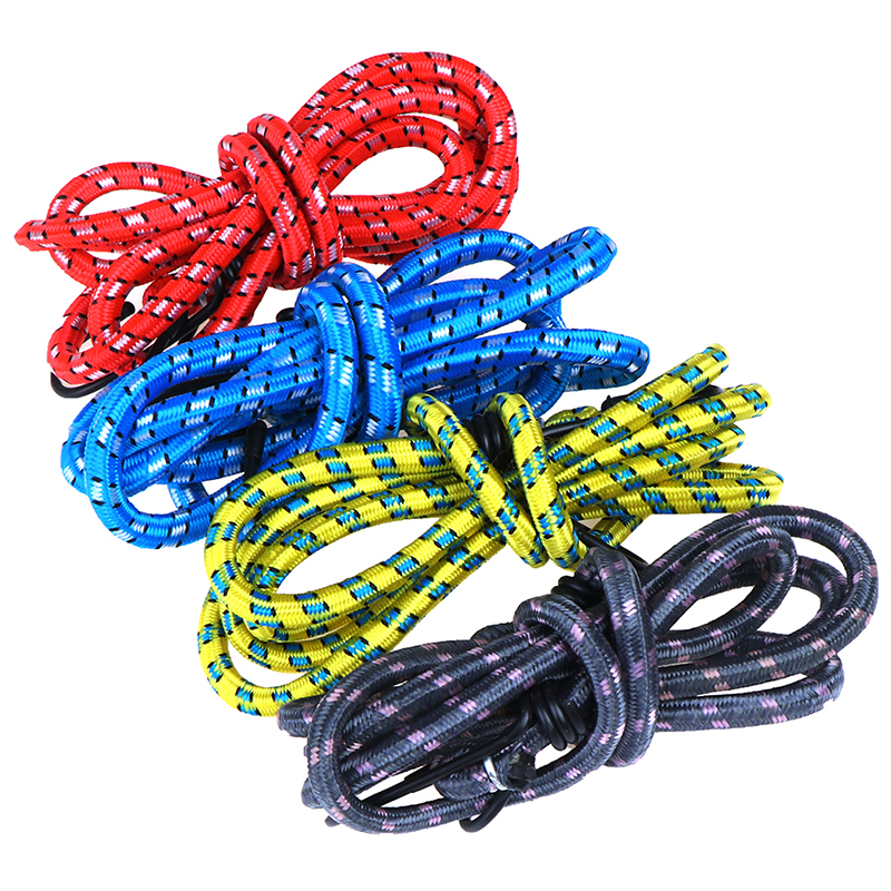 1.5m 1 estiramento bagagem do carro telhado rack cinta ganchos elásticos bungee cabos ganchos bicicletas leves corda gravata bagagem ligação corda