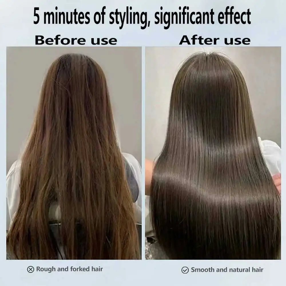 Asciugacapelli e piastra professionale 2 in 1 Ferro agli ioni negativi Strumento per lo styling a lunga durata Piastra per capelli bagnata e asciutta