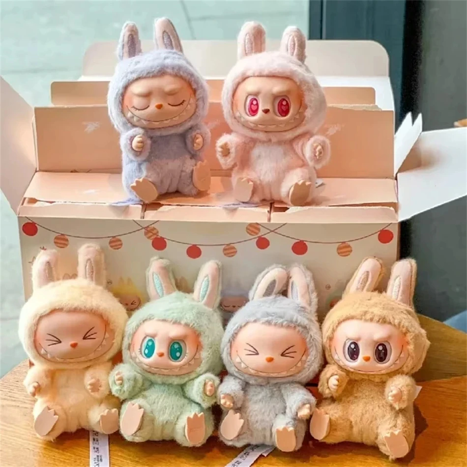 アニメフィギュア Labubu ブラインドボックス座席シリーズペンダント植毛模型玩具かわいいモンスターレプリカキーホルダーおもちゃクリスマスギフト
