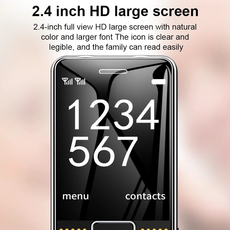 GSM 2G BAR Phone G600 Dual SIM Card 6800mAh Battery SOS Big Key 2.4Inch Screen Mobile Cellphone For Old Man Woman MP3 Recoder