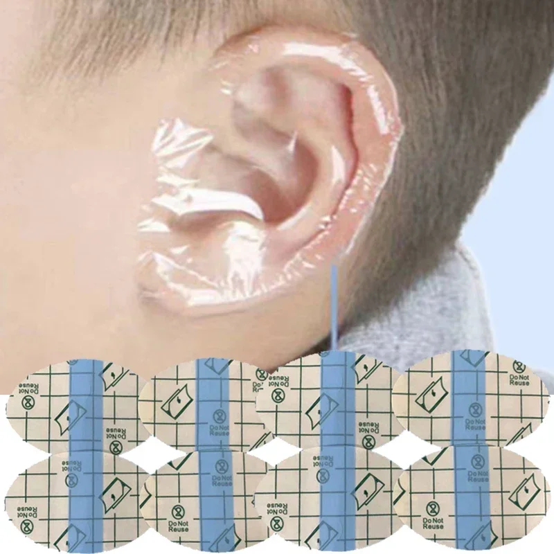 20/60/100 Uds. Fundas para los oídos de champú para bebés impermeables para niños ducha protección de natación pegatinas para los oídos cubierta desechable para los oídos para niños