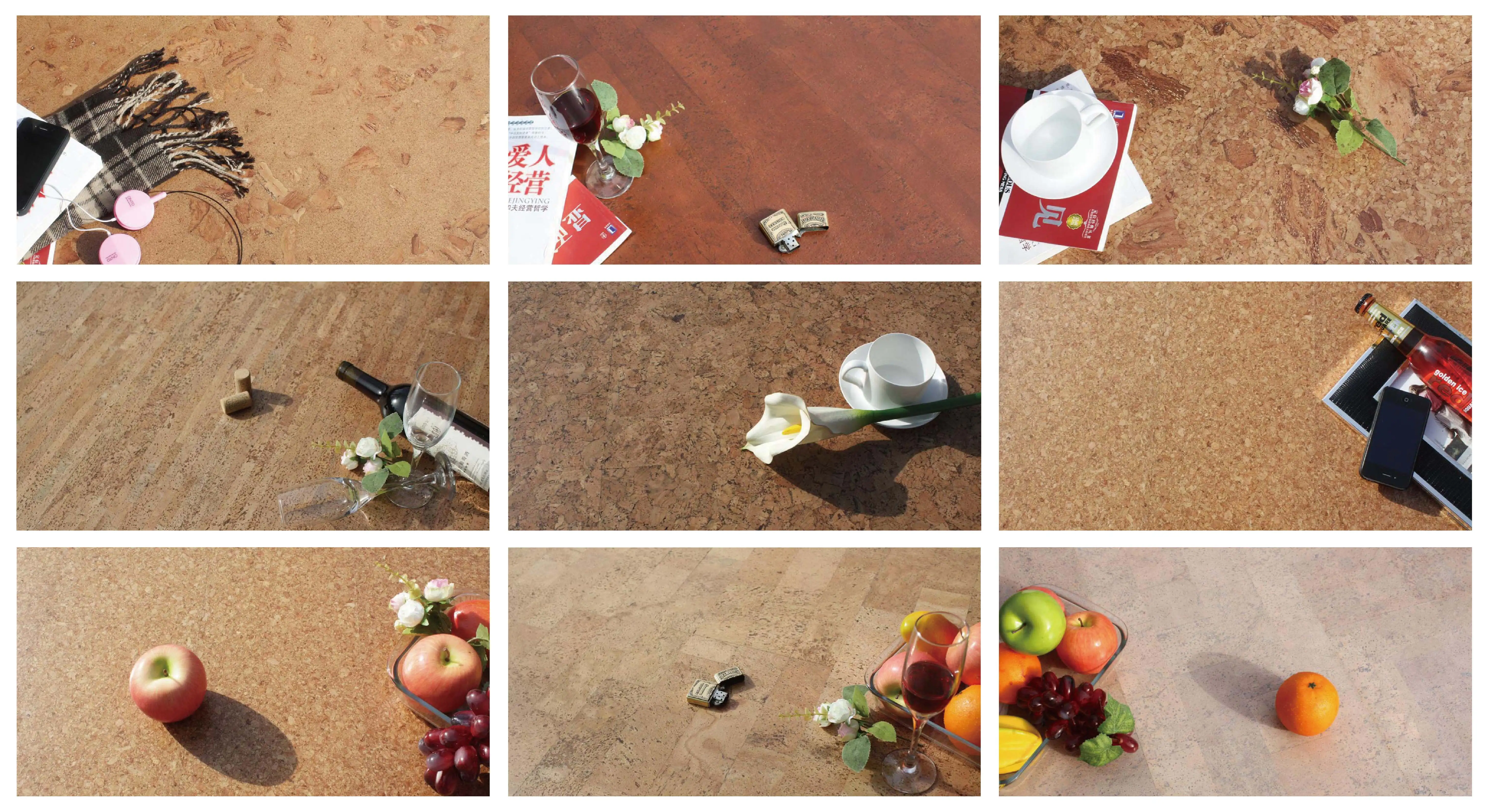 高密度コルクシートボード、粘着コルクロール、厚さ1mm〜12mm、卸売