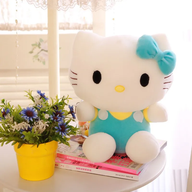 ตุ๊กตา Hello Kitty 18cm, ตุ๊กตาหนานุ่มตุ๊กตา plushie หมอนรูปเต่า KT แมวการ์ตูนหมอนโมเดลของเล่นของขวัญวันเกิดเด็กหญิงการตกแต่งบ้าน