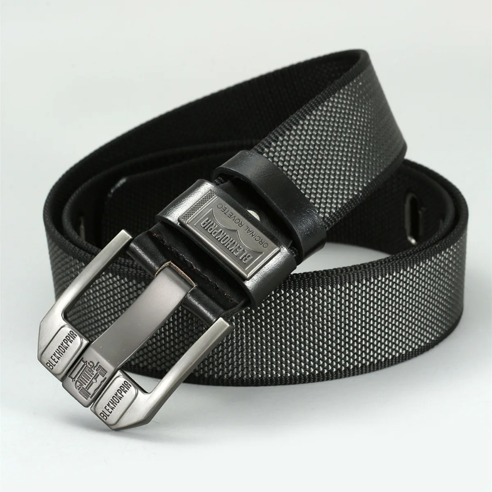 Men's Pin Buckle Youth Overalls Canvas Waistband Belt Casual Retro Decorative Belt Fashion High Quality Webbing Belt c032