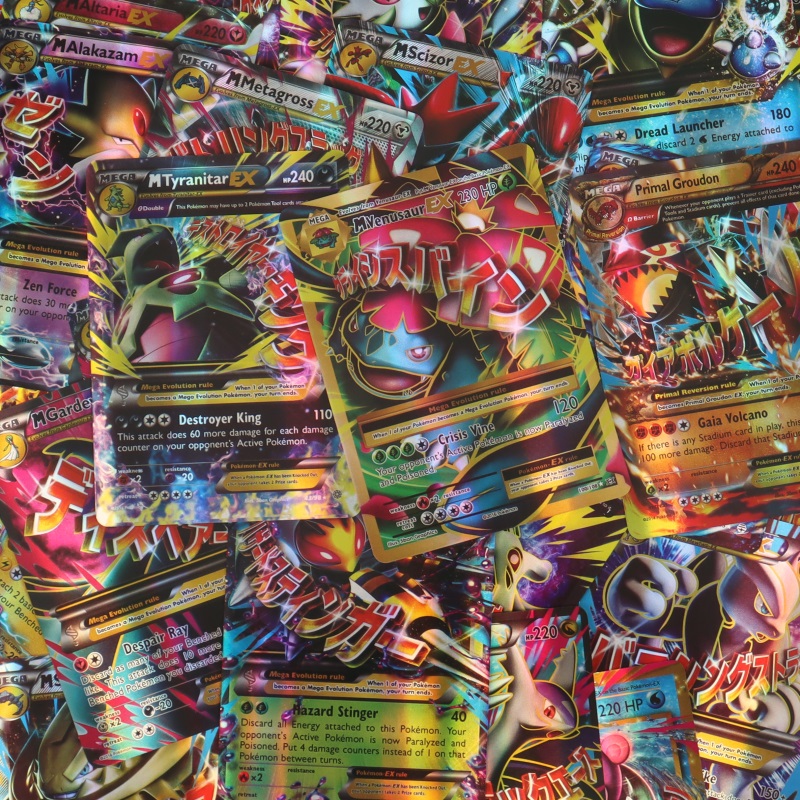 60/100Pcs Pokemon Karten Glänzende MEGA GX Vmax TAG EX Proxy Sammlung Karten Spielzeug Kinder Geschenk Englisch version