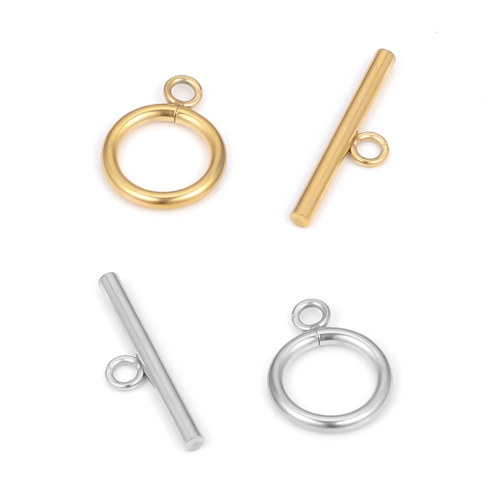 5 ชุดสแตนเลส OT Clasp สลับ Clasps สําหรับเครื่องประดับ DIY ทําสร้อยคอตัวเชื่อมต่อสร้อยข้อมือตะขอหัตถกรรมอุปกรณ์เสริม