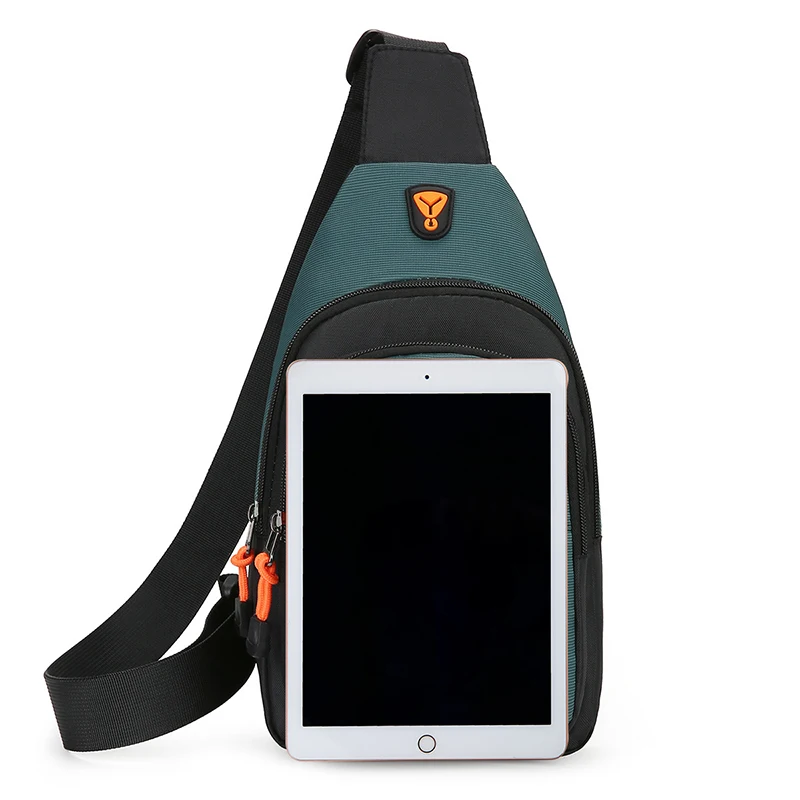 Bolso de hombro para bicicleta de senderismo al aire libre de ocio para hombre, bolso cruzado deportivo impermeable, mochila de viaje, bolso de pecho para hombre, bolso de hombro 2