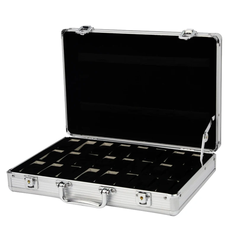 6/10/12/24 Gürtel Luxus Premium-Qualität Uhren box Aluminium legierung Produkt muster Aufbewahrung suhr Box Sammlung Display Geschenk boxen