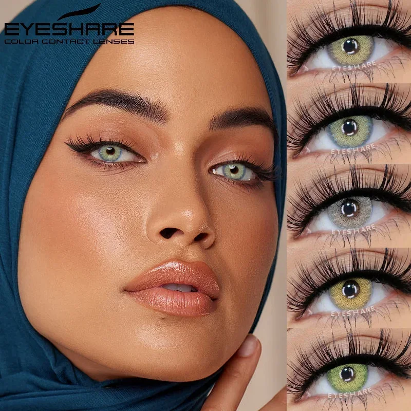 EYESHARE 1 Màu Kính Áp Tròng Tự Nhiên Xám Mắt Ống Kính Brown Tròng Xanh Giao Hàng Nhanh Xanh Mắt Ống Kính