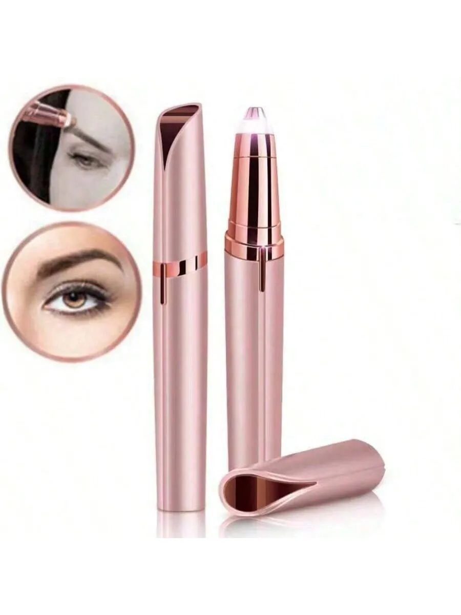 Recortador de cejas eléctrico para mujer, utensilio de afeitar instantáneo y para cejas, herramienta de depilación Facial, recargable por USB, 1 ud.
