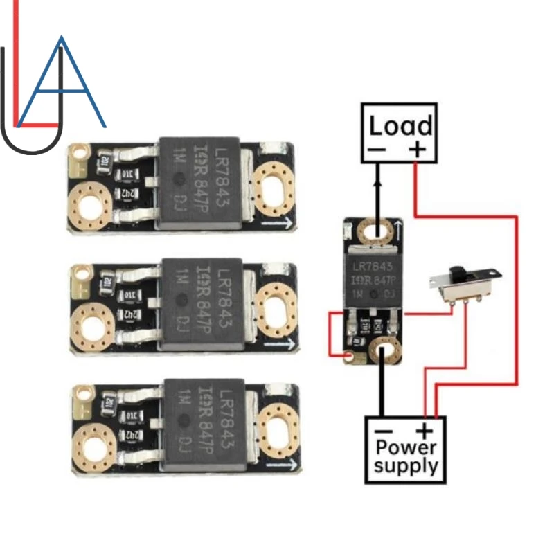 LAUBEI 1 ~ 100 Uds tubo de efecto de campo regulación PWM tablero de Control de interruptor electrónico 160A módulo de accionamiento de interruptor de disparo MOS de alta potencia