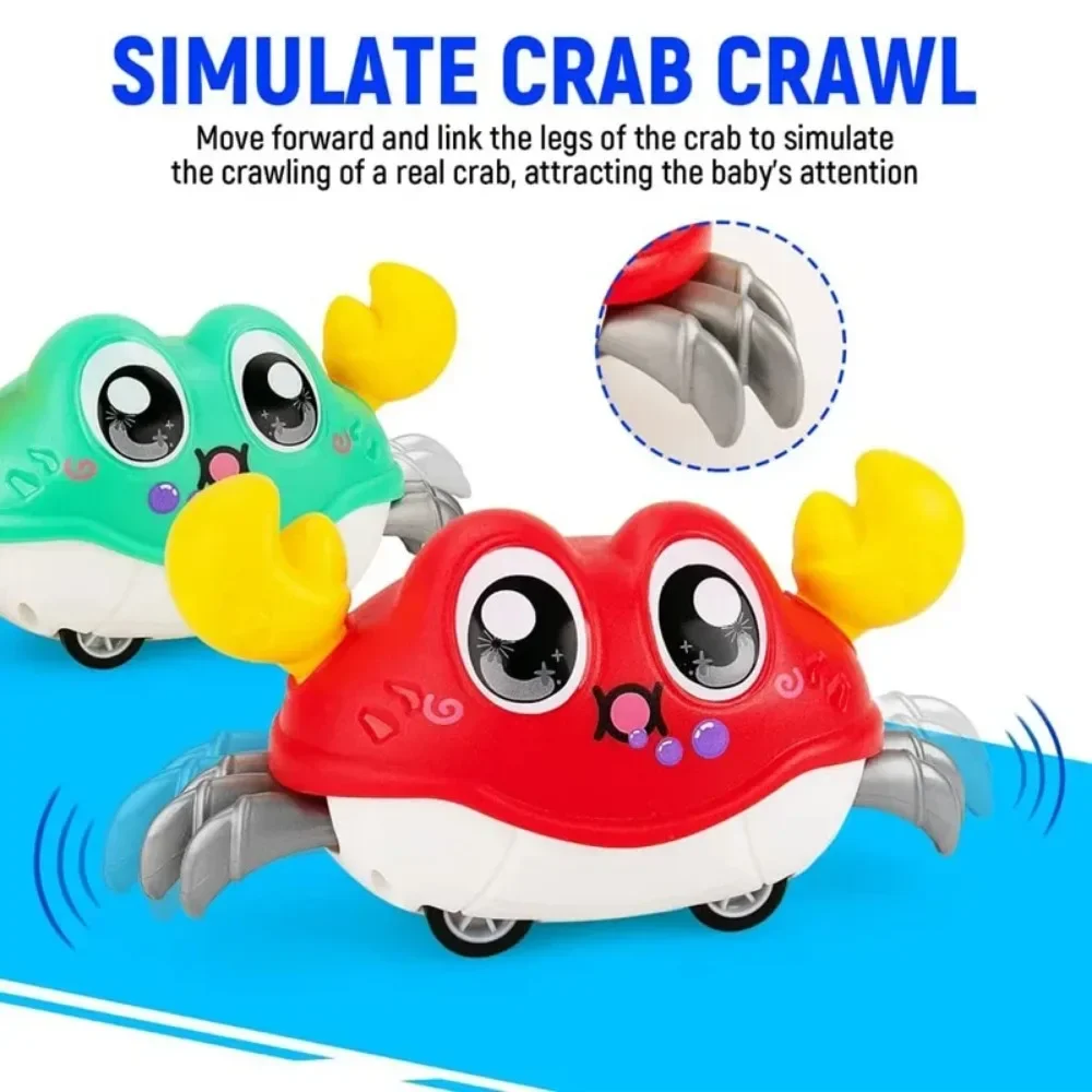 เด็กสนุก Double LOOP วิ่งการ์ตูนปู Octopus ผู้ปกครองเด็กปฏิสัมพันธ์ Inertia Crawling ของขวัญของเล่นสําหรับชายและหญิง