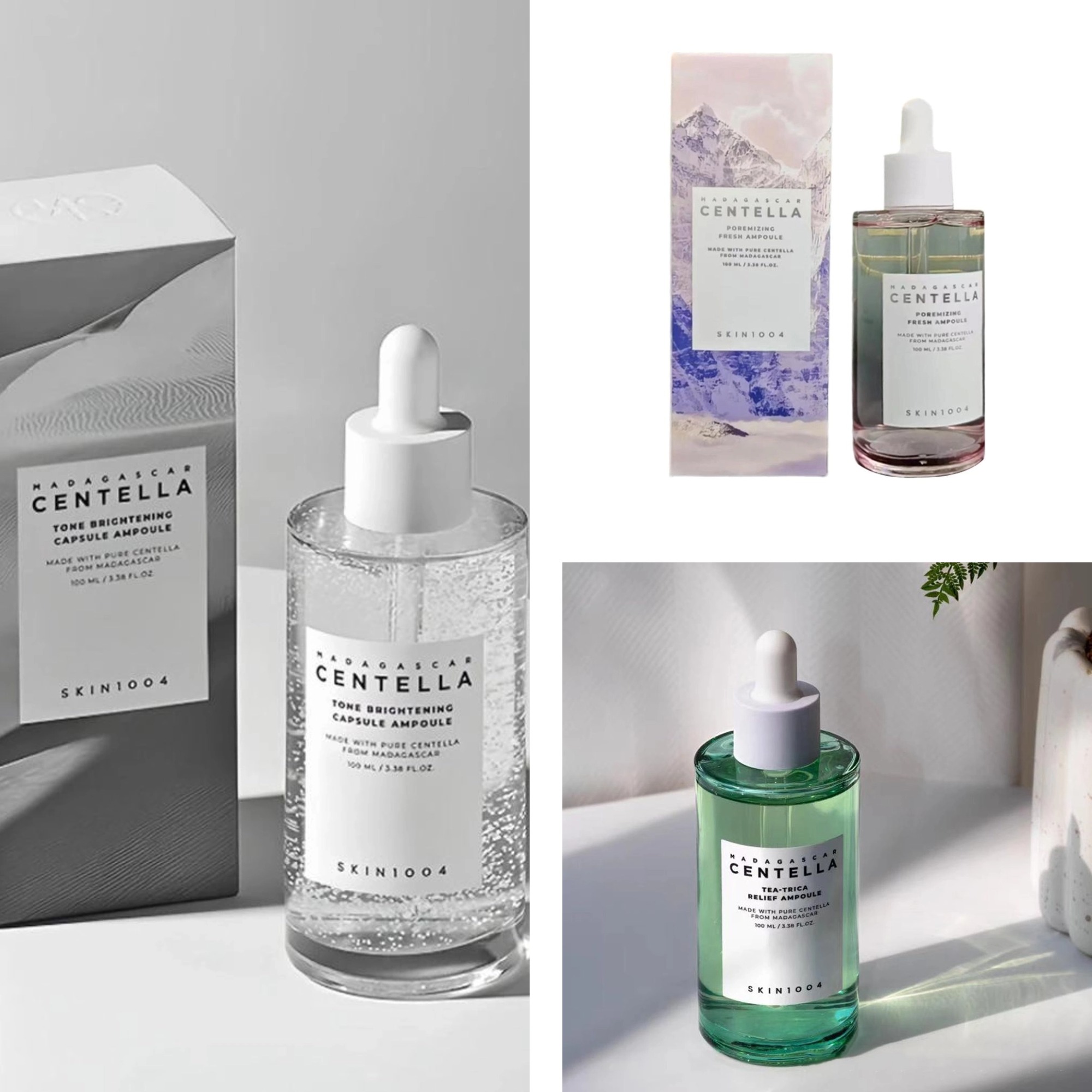 Original Centella Toner Serum Centella Asiatica Ampulle Essence befeuchten für empfindliche Haut Akne entfernen Gesichtspflege Lotion Pflege