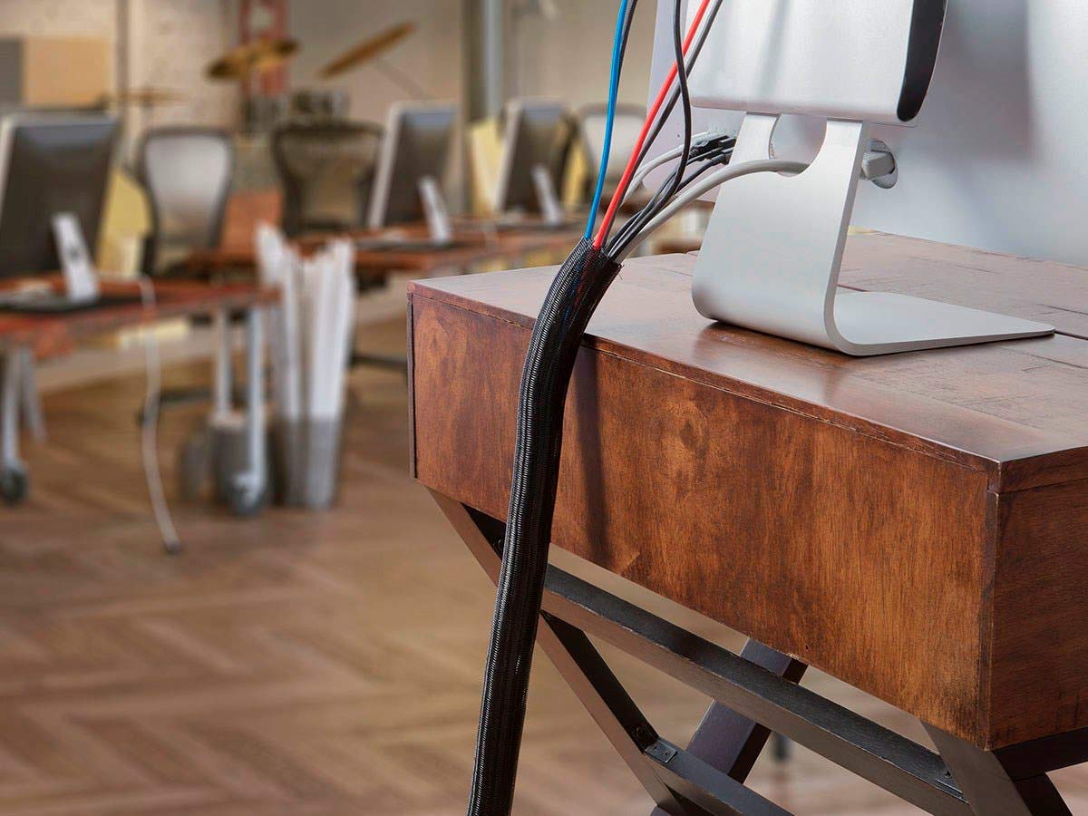 Manga de Cable negra PET, longitud 1/3/5/50/100M, funda trenzada aislada, Cable de protección de línea de datos, tubo de nailon ignífugo