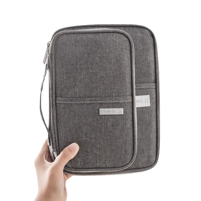 1PC Portable Travel Plane Bag Impermeável Alta Qualidade Business Passport Bag Multi-funcional Catiônica Document Storage
