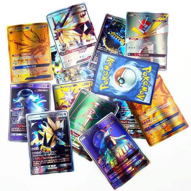 Cartas de Pokémon en español, francés, inglés, alemán e italiano, 5-300 piezas, con 300 G x 300 V Max VMAX 100