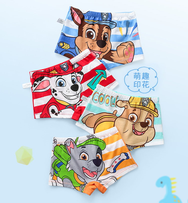 Echte PAW Patrol Kinderunterwäsche Jungen Höschen Kinder Baby Slips Cartoon Print Baumwolle Unterwäsche Geschenk Bequem atmungsaktiv