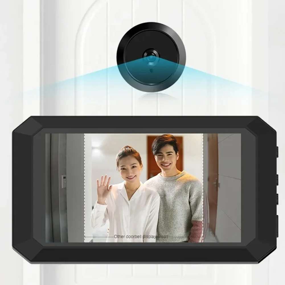 Visionneuse de porte numérique vidéo, visionneuse de porte de sécurité, enregistrement Photo, batterie au Lithium intégrée 1400mAh, caméra judas de porte, caméra 1080P