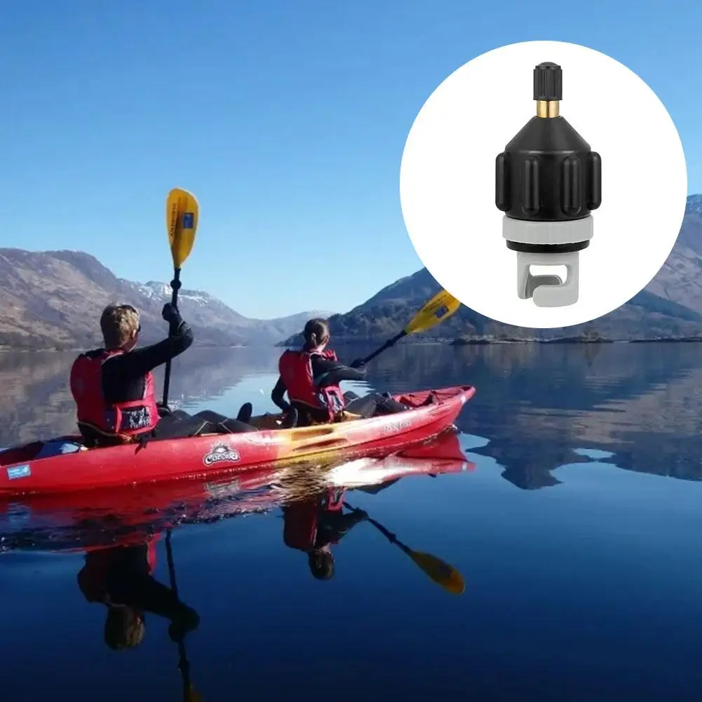 Adaptador universal de bomba elétrica, 1 peça, para caiaque, barco inflável, bico de conversão de válvula de ar com design de conexão rápida