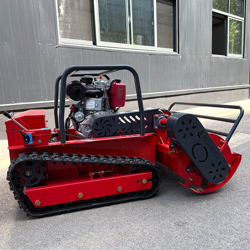Aangepaste Hot Sale Crawler Robot Zelfrijdende Tuin Afstandsbediening Dorslegmaaier
