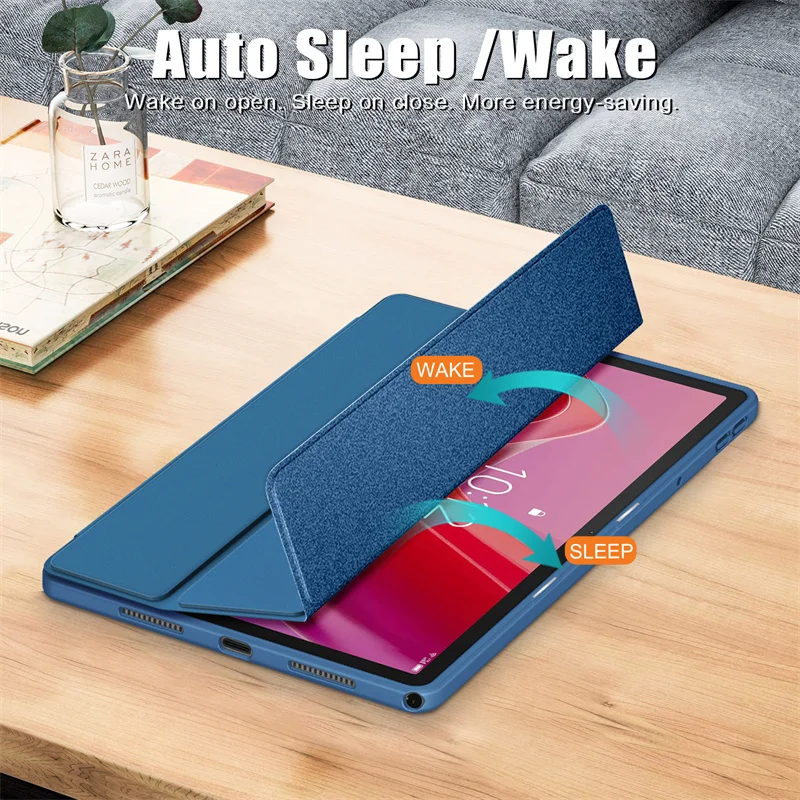 Funda para tableta Lenovo Tab M11 con soporte para bolígrafo, funda trasera acrílica de TPU para XiaoxinPad Xiaoxin Pad 2024, funda de 11 pulgadas