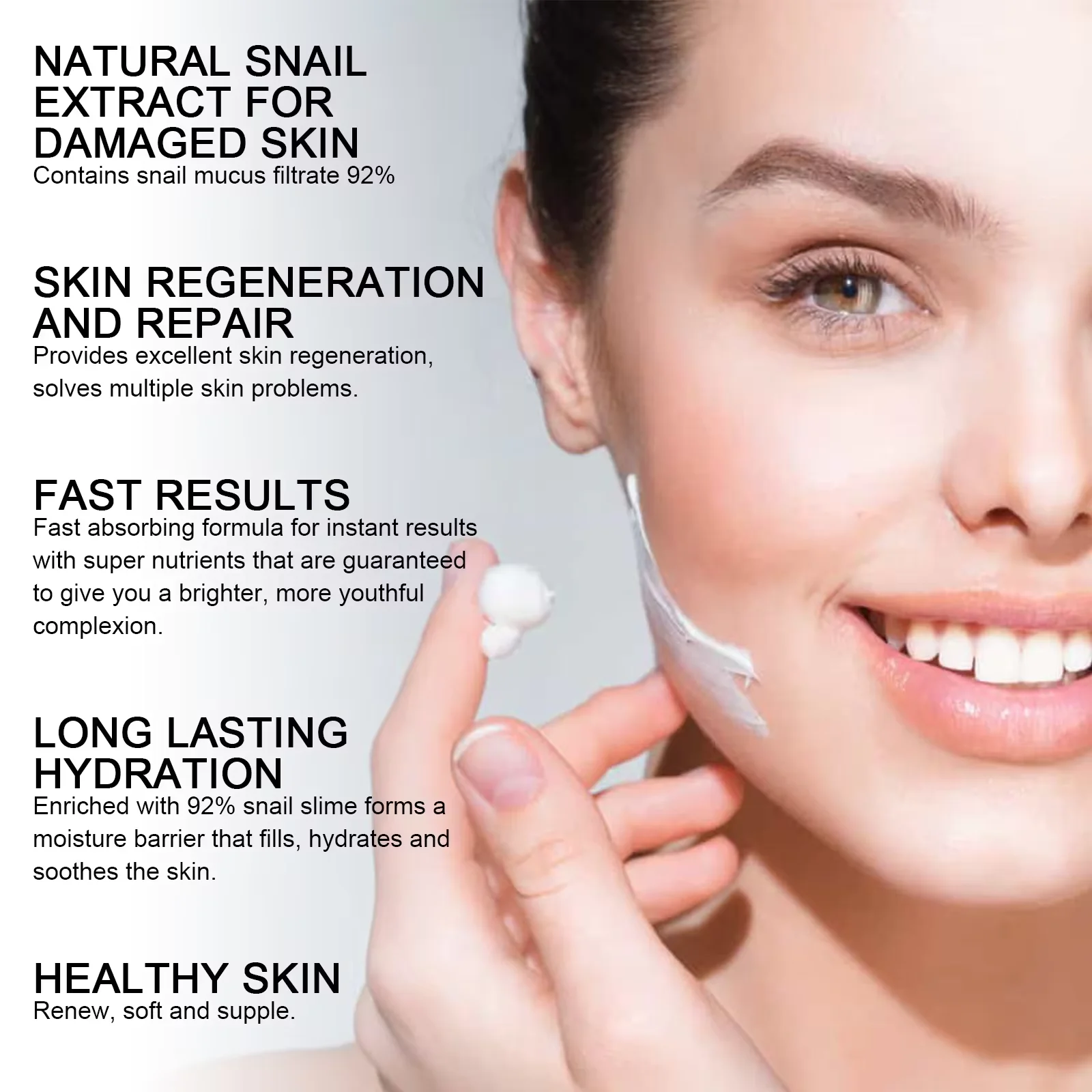 Crema viso al collagene di lumaca/essenza di riparazione idratante Lifting rassodante crema nutriente levigante cosmetici coreani cura della pelle