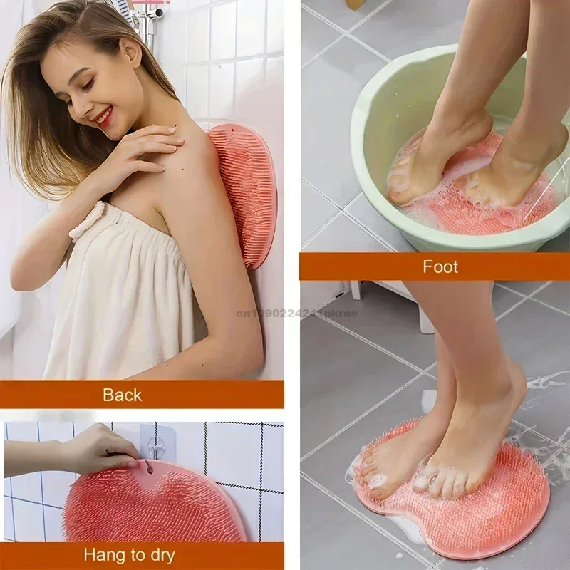 1 Stück Lazy Back Rub Artefakt Wandreiben Schlamm Badebürste Reiben Artefakt Rücken Dont Ask for Help Badetuch Schmerzlos Reiben Fußpolster