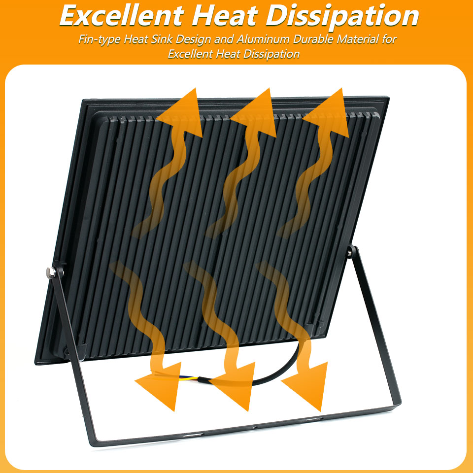 Refletor LED à prova d'água IP66 220V 20W 30W 50W 100W 150W 200W 300W Holofotes externos Iluminação de outdoor de fábrica