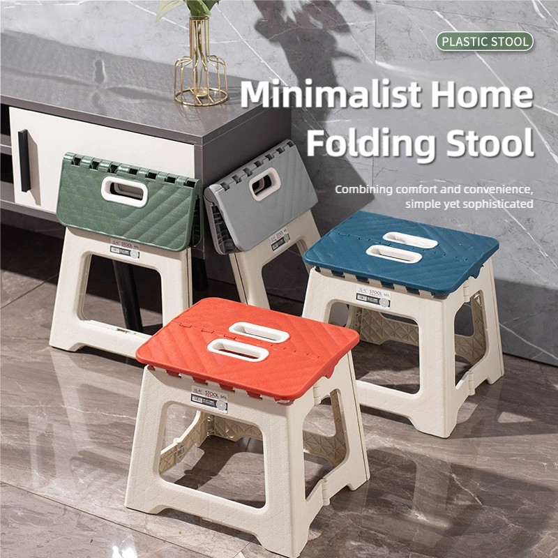 2025 New Hot Thickened Folding Stool Mini Portable Outdoor Picnic Camping Chair Portable Bench Train Mat Stool Gifts