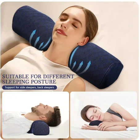 Cuscino ortopedico per il collo: supporto cervicale superiore in morbida memory foam, traspirante, lavabile, ideale per ogni dormiente