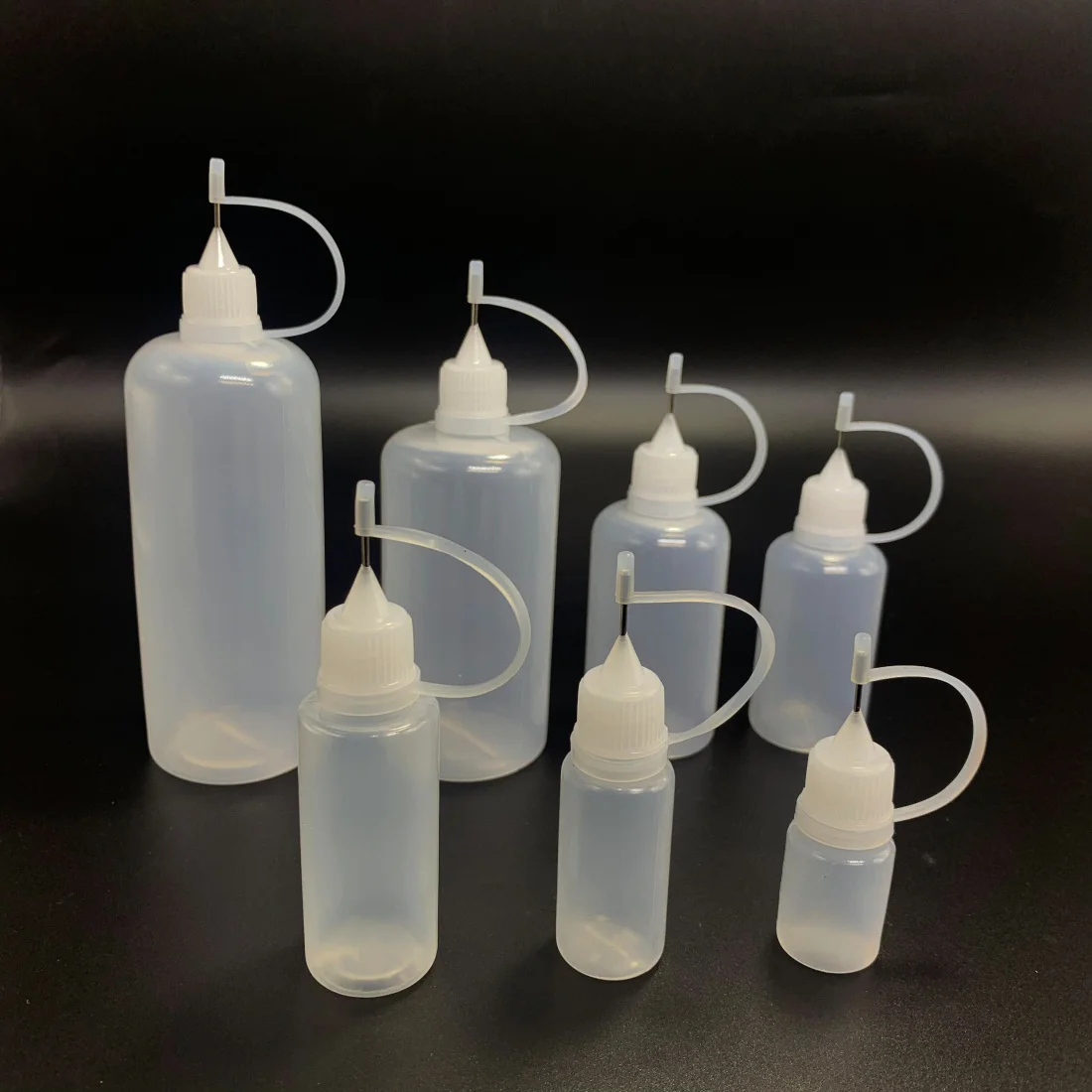 5/10/20/30/50/100/120ML Resuable Needle Tip Glue Applicator Plastic Bottle for Paper Quilling DIY Scrapbooking Paper Craft Tool