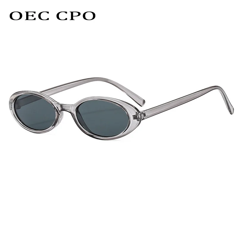 Nuevas gafas de sol ovaladas pequeñas para mujer y hombre, gafas de sol estilo Hip Hop Vintage con forma de ojo de gato, gafas Punk negras de leopardo para mujer, gafas UV400
