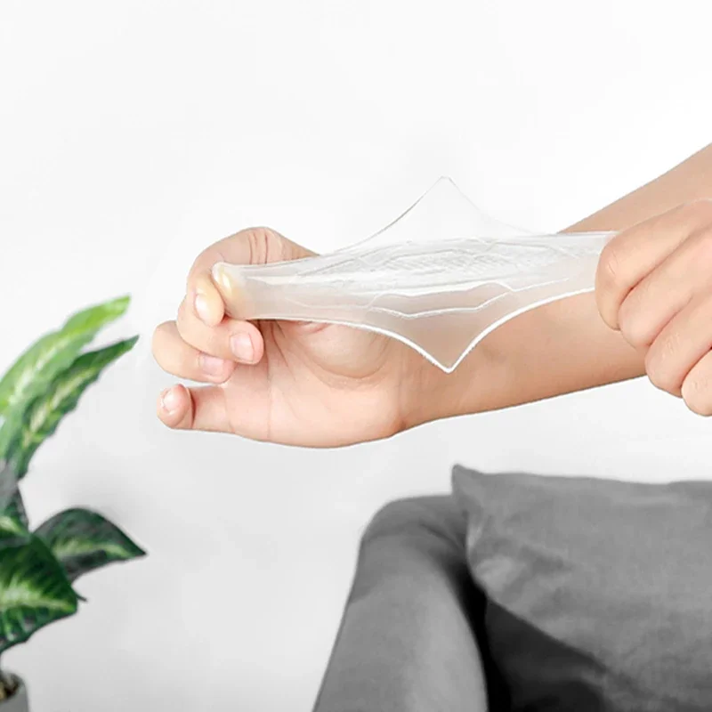 ใหม่ 4pcsTransparent ซิลิโคน Anti-SLIP ปะเก็นเฟอร์นิเจอร์ขาโต๊ะเตียงเท้ามุมโซฟา Fixator CLEAR anti-Moving Pad