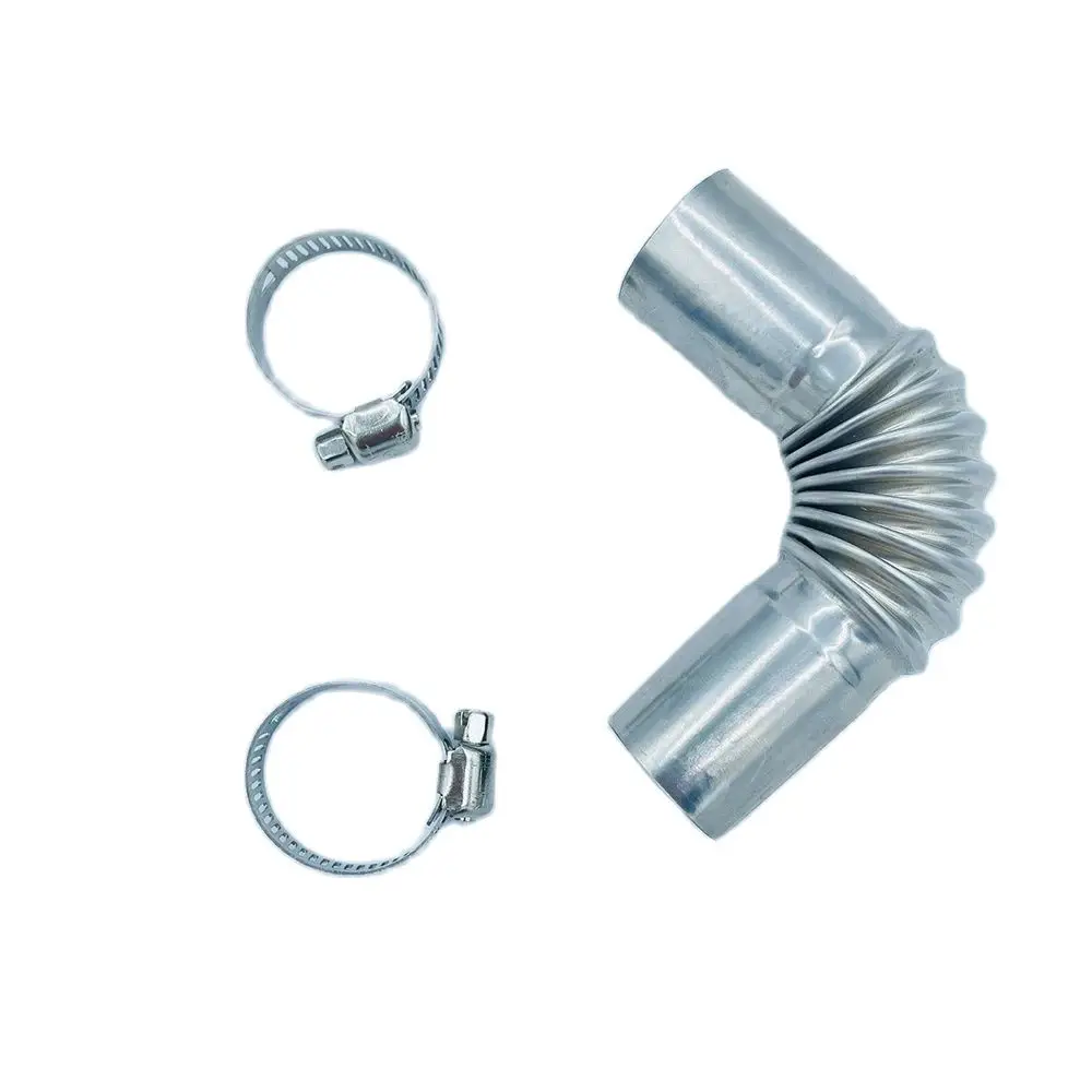 24mm Elleboog Pijp Air Standkachel Uitlaatbuis Connector met Clip voor Webasto Boten Heater Auto Verwarming Onderdelen