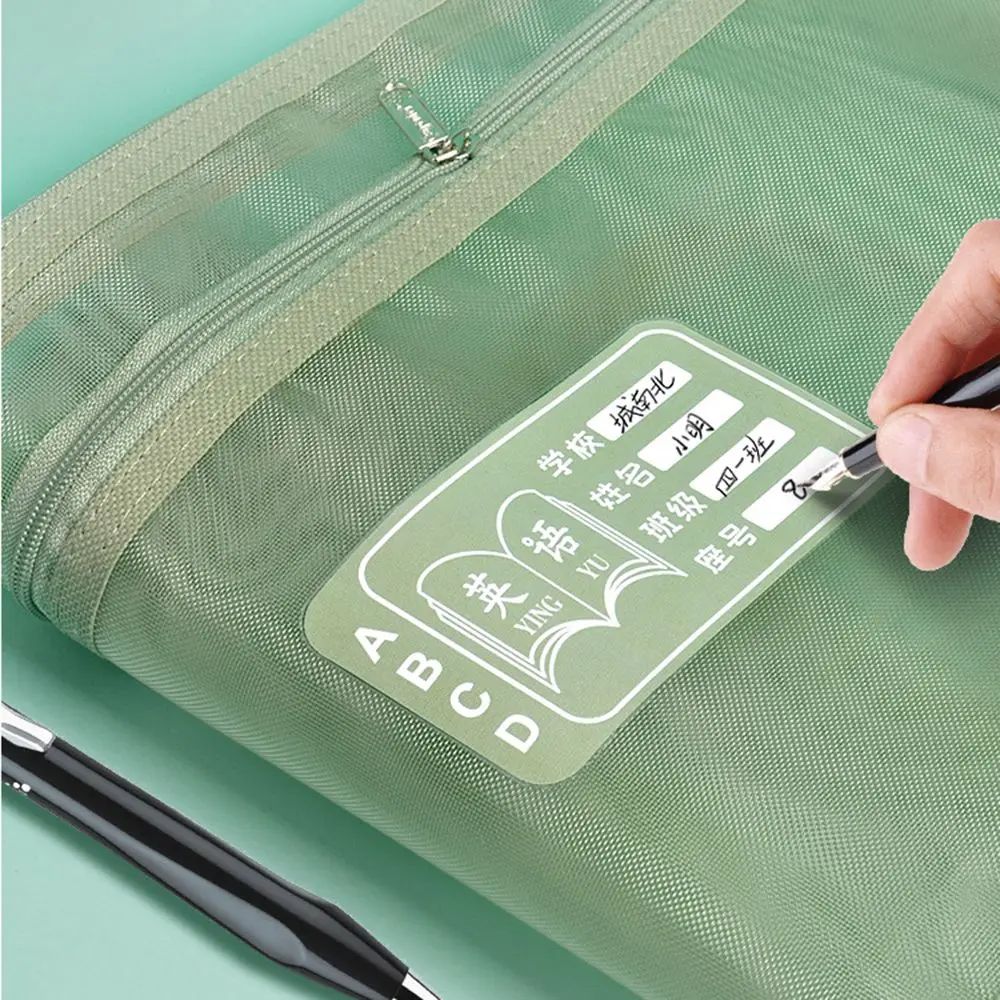 A4 File Folder Bag Document Paper Organizer Simple Series Desk Portable Transparent Storage Handbag School Office Stationery