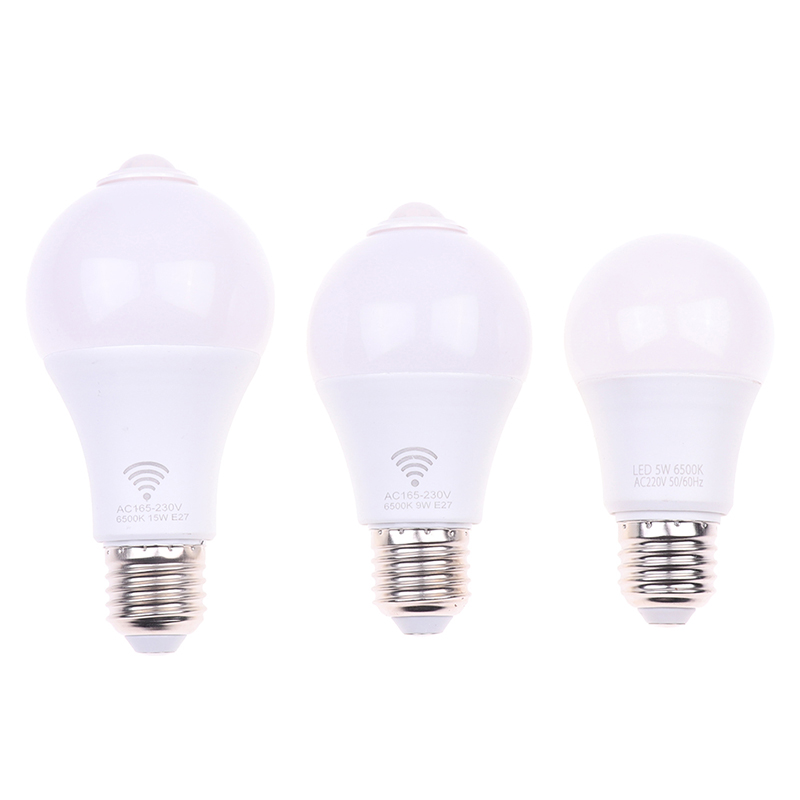 E27 PIR Motion Sensor Lamp 5W 9W 15W LED Bulb with Motion Sensor Motion Detector Night Light