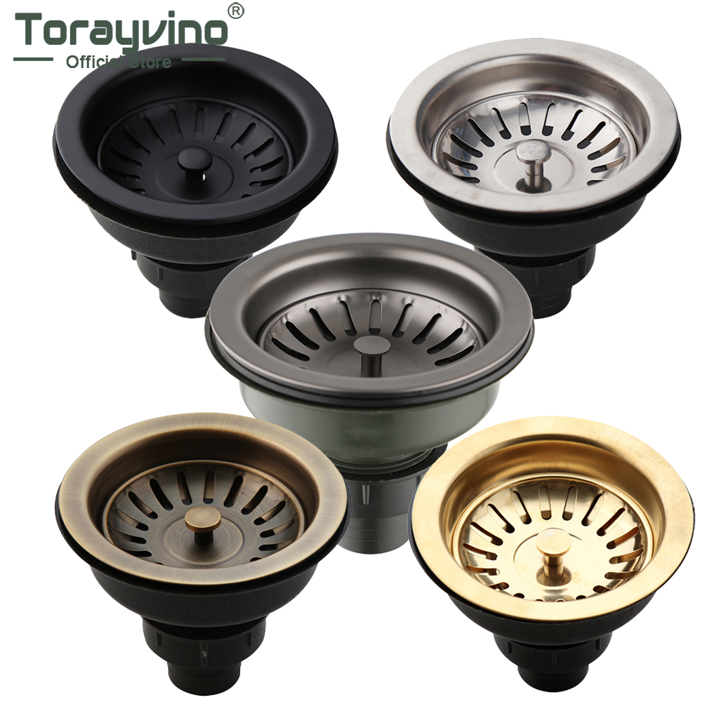 Torayvino Высококачественная кухонная раковина из нержавеющей стали, сушилка для посуды, набор Combo, набор дренажных отходов, фильтр SUS304