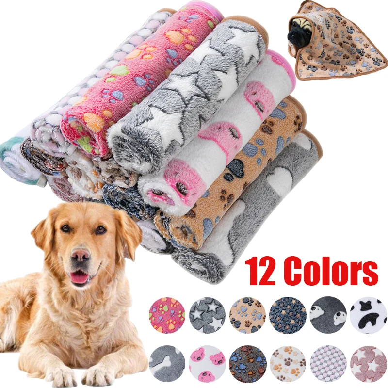 Manta para dormir de lana Coral para mascotas, manta suave y esponjosa para perros, manta cálida y transpirable para gatos, cómoda sábana para dormir para perros