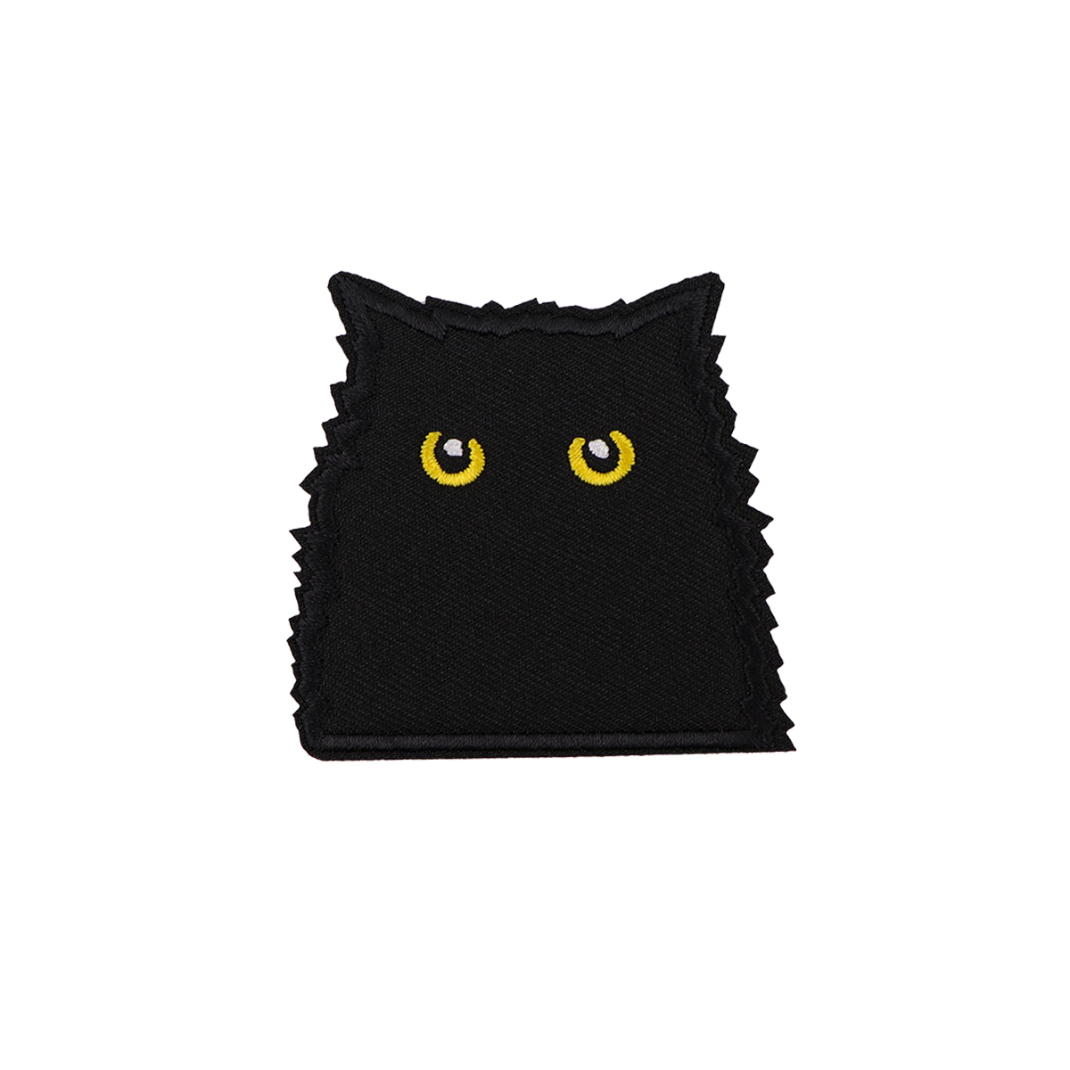 Süße schwarze Katze gestickte Patches für Kleidung DIY Patch Abzeichen Eisen auf Patches auf Kleidung Applique Aufkleber