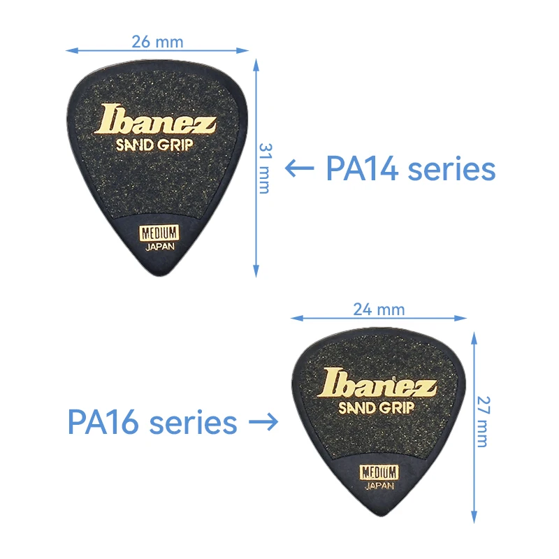Ibanez Гитарные медиаторы Grip Wizard Series Sand Grip Антискользящие медиаторы 0.8/1.0/1.2 мм Гитарные аксессуары Сделано в Японии