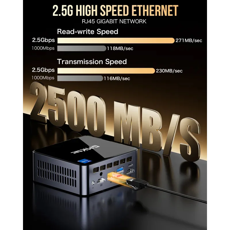 GMKtec M3 Plus Мини-ПК Игровой компьютер Core I9-12900HK Mini Host DDR4 SSD Win 11 Pro Настольный ПК Компьютер