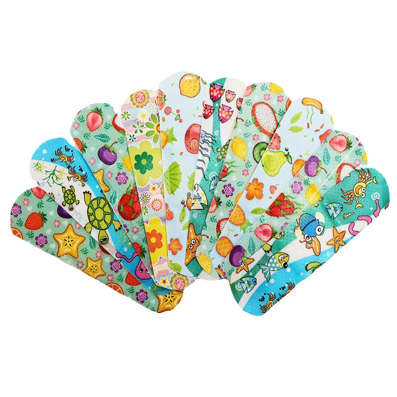 Autocollants imperméables pour hémostase, motif de dessin animé, pansement adhésif pour enfants, plâtre pour plaies, Kit d'urgence de premiers secours