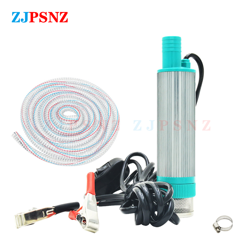 Tragbare Mini 38mm 12V 24V Elektrische Auto Pumpe Zum Pumpen Diesel Öl Wasser Transfer Pumpe Camping angeln Tauch Pumpe 30L/min