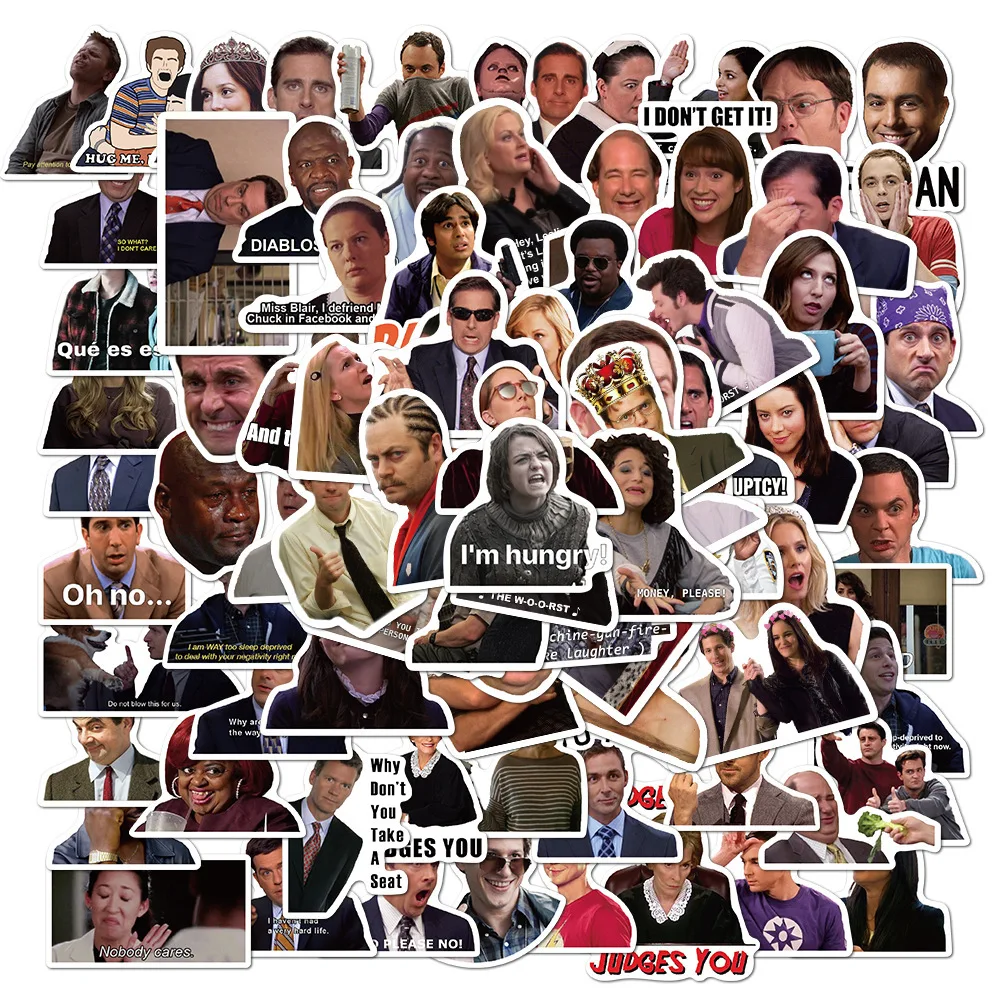 クラシックなTVステッカー,日曜大工のスクラップブック,ノートパソコン,文房具,ギター,車のステッカー,おもちゃ,50個,100個