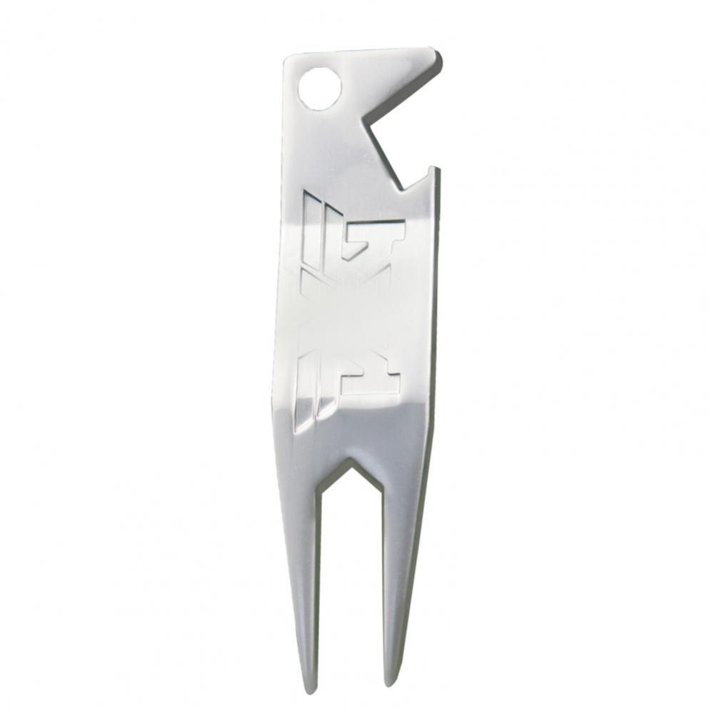 Divot เครื่องมือกอล์ฟวางส้อมสีเขียวสังกะสีอัลลอยเครื่องมือซ่อมแซมเครื่องมือทำความสะอาดสนามร่องไม้กอล์ฟอุปกรณ์กอล์ฟ