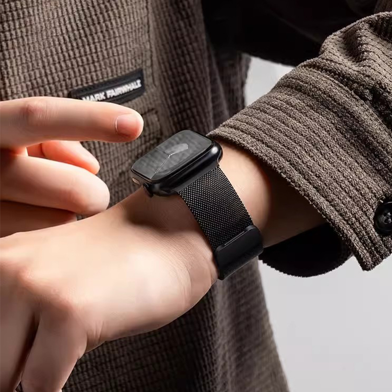 Milanese LOOP สําหรับ Apple Watch สายคล้อง 49 มม.45 มม.44 มม.41 มม.40 มม.สายรัดข้อมือโลหะสร้อยข้อมือ iWatch Series 9 8 7 6 5 4 3 SE
