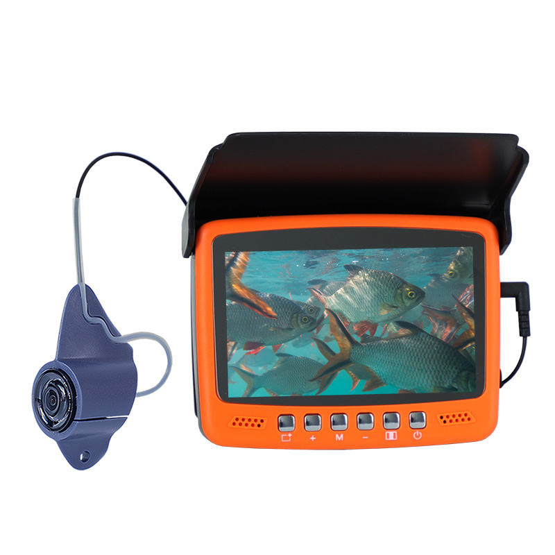 Cámara subacuática THEJLES HD 1000 Line para pesca en hielo, buscador de peces con pantalla IPS de 4,3 pulgadas y 8 luces infrarrojas que se puede girar/apagar