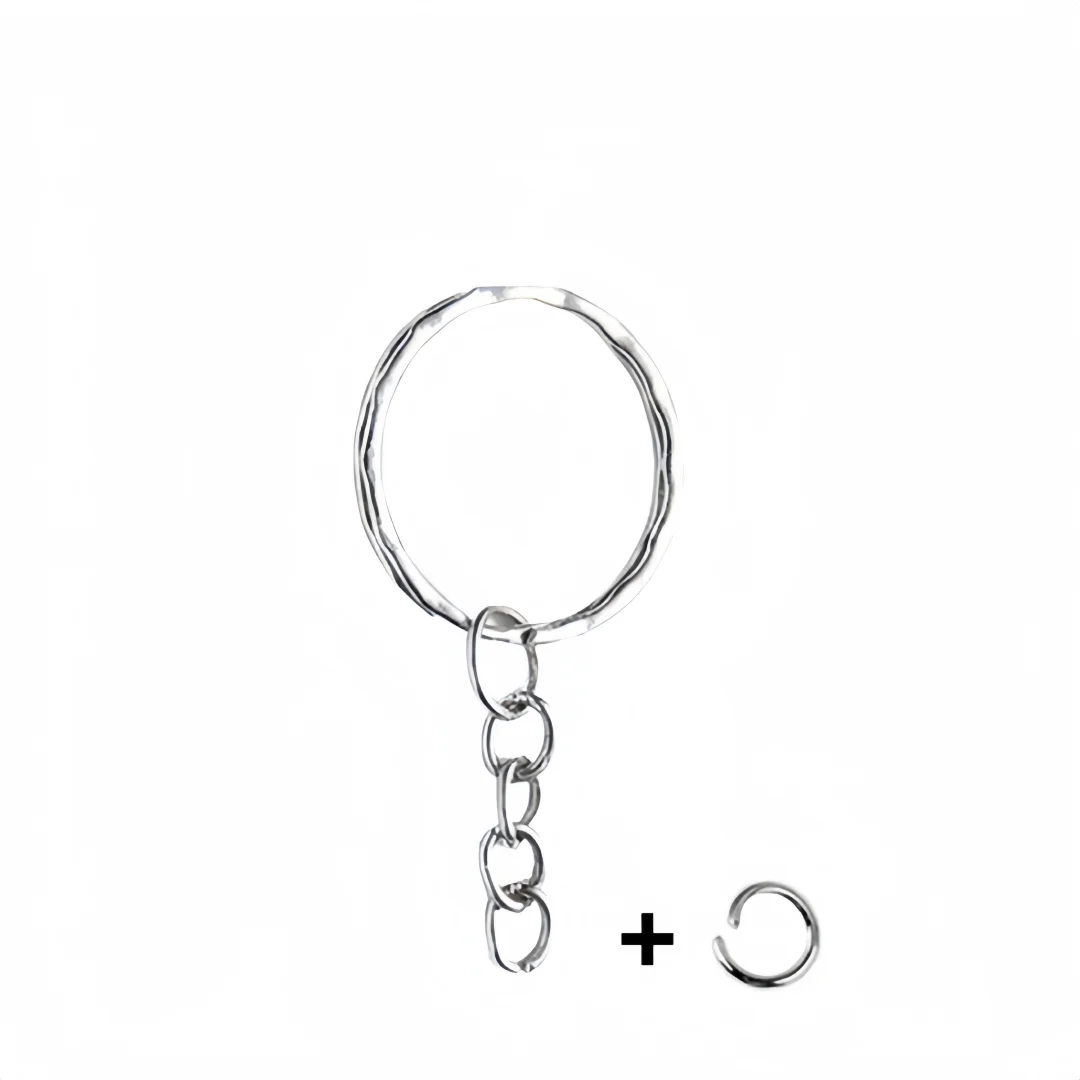 Anillo plano de 25mm x 50 Uds., hebilla Circular de Metal, anillo redondo, hebilla de perro lisa, anillo Circular en relieve, hebilla colgante, gancho Buck